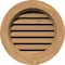 Ekena Millwork Round Gable Vent Functional, Western Red Cedar Gable Vent w/ Brick Mould Face Frame, 20"W x 20"H GVWRO20X2000SFUWR - alternate 1
